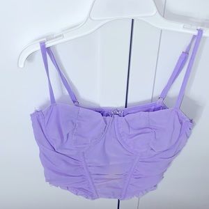 Purple corset tank